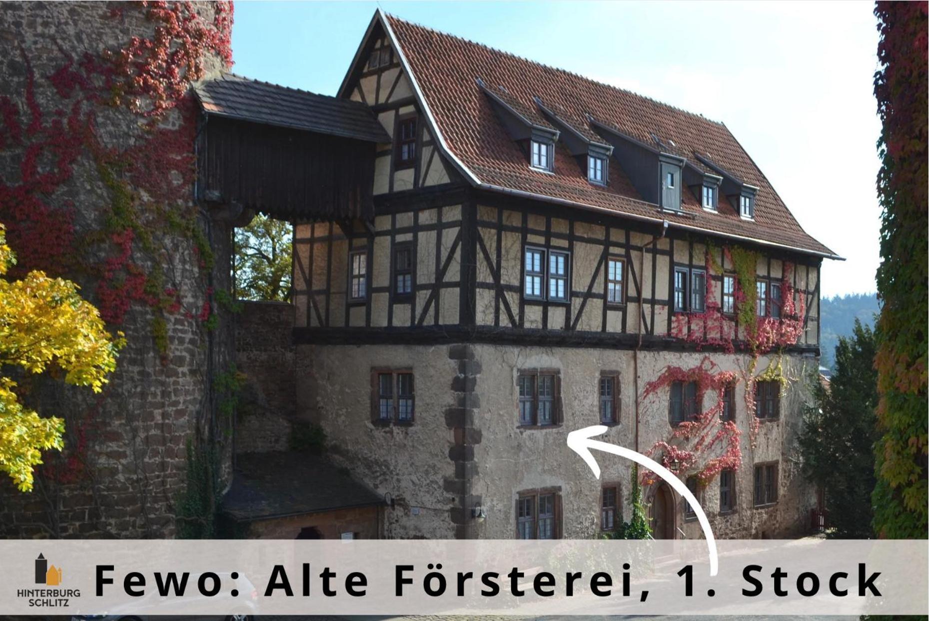 Alte Foersterei - Elegantes Apartment In Der Historischen Hinterburg Schlitz - Nahe Fulda Und Bad Hersfeld Eksteriør billede
